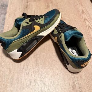 Nike Olive and Mustard Athletic Shoes
